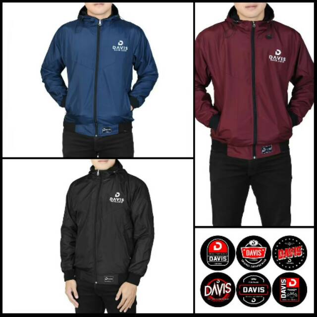 Jaket bomber Davis / windrunner Davis / Jaket Pria wanita