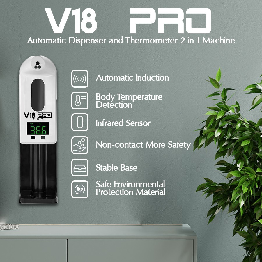 Thermometer 2in1 infrared Handsanitizer Automatis Dispenser