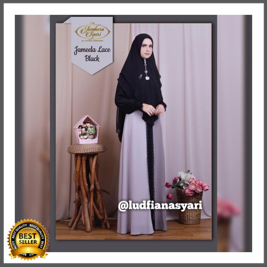 Jameela Lace Black Original by Jawhara Syari