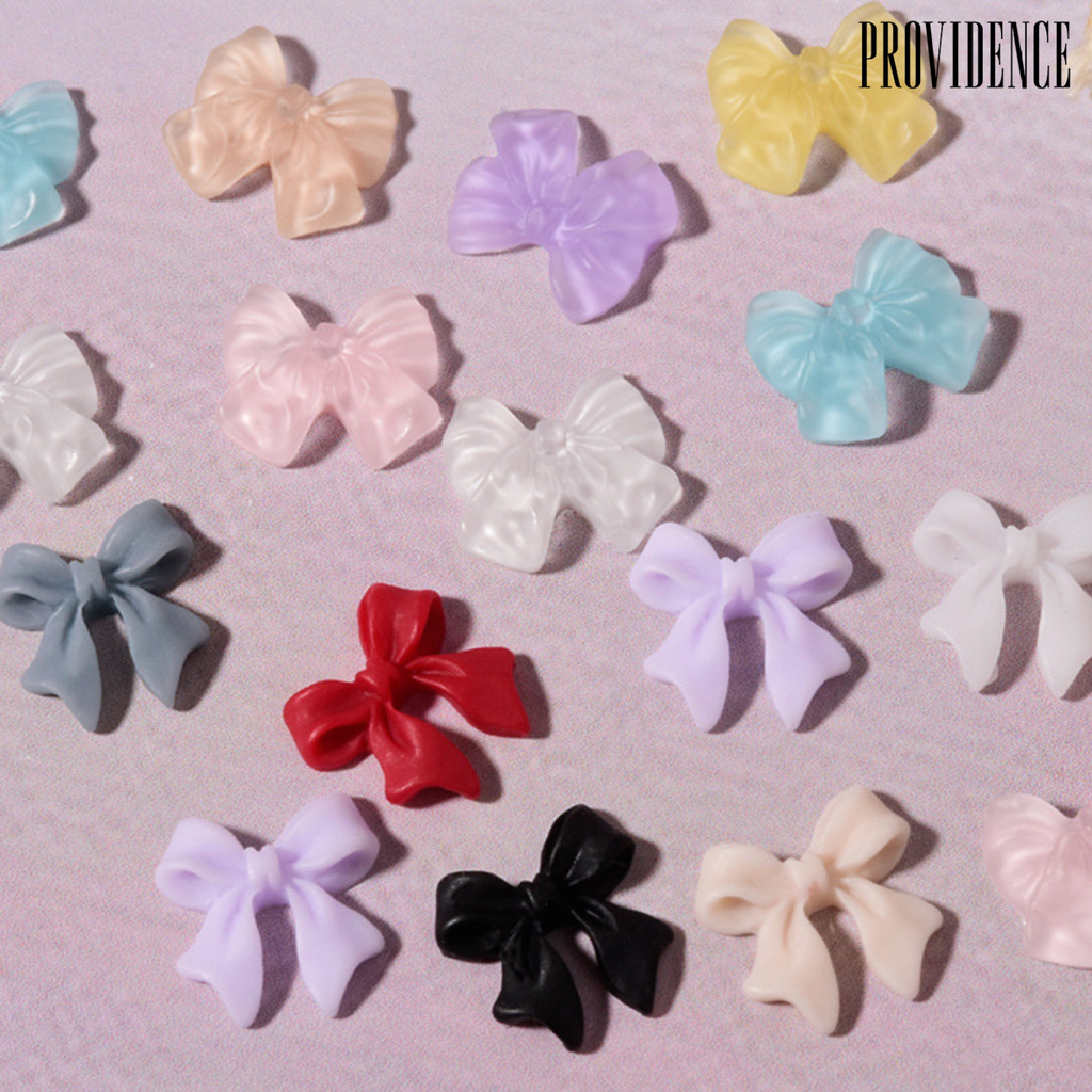 Providence 30Pcs/Set Nail Bow Rhinestone Easy to Stick 3D Resin DIY Manicure Butterfly Rhinestone for Beauty