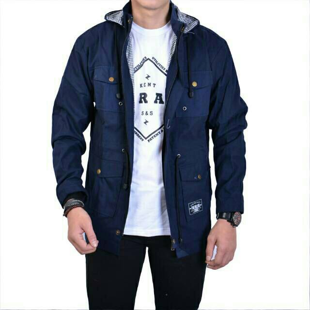 JEC Jaket Parka Pria Akrilik Full Premium | Jaket Kanvas | Parka Polos | Jaket Gunung