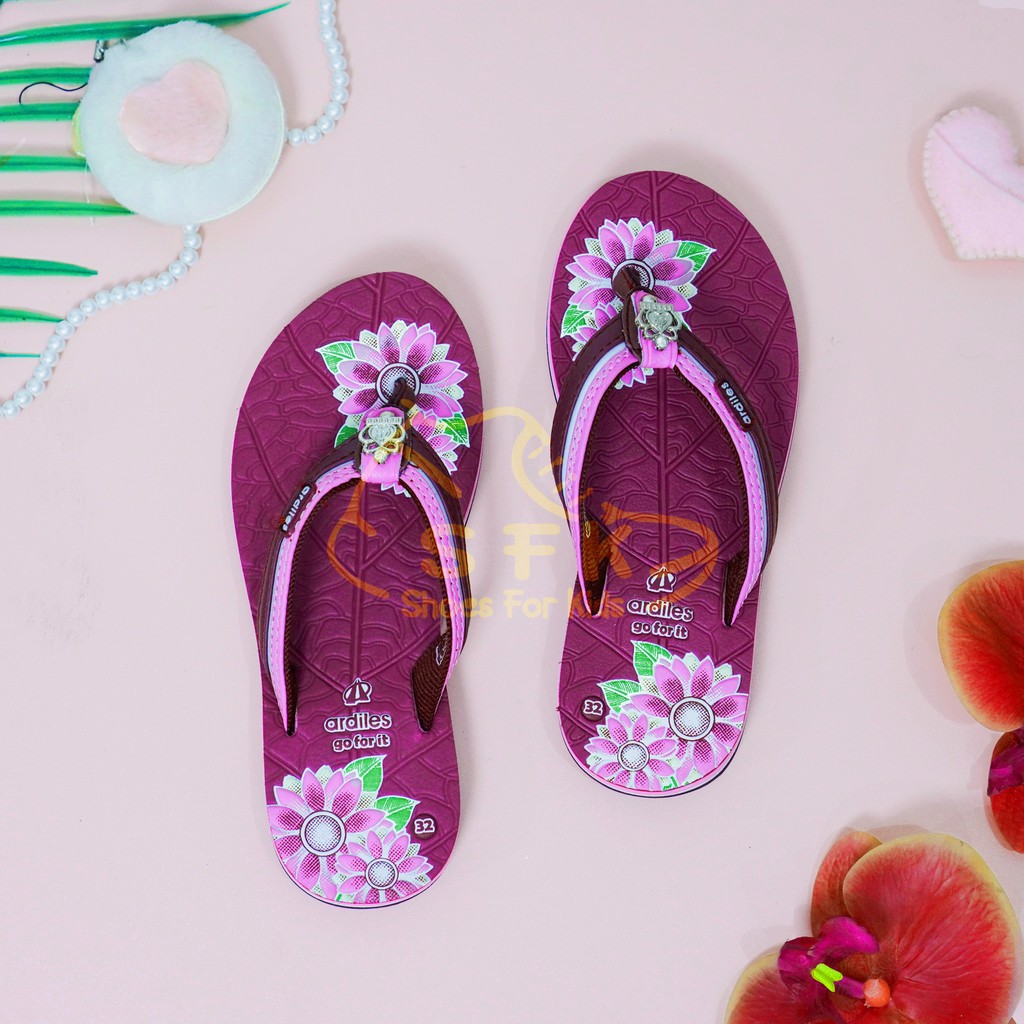 SFK SANDAL ANAK PEREMPUAN ARDILES LETICIA // ARDILES LAMPON // ARDILES PULO-LETICIA BURGUNDY