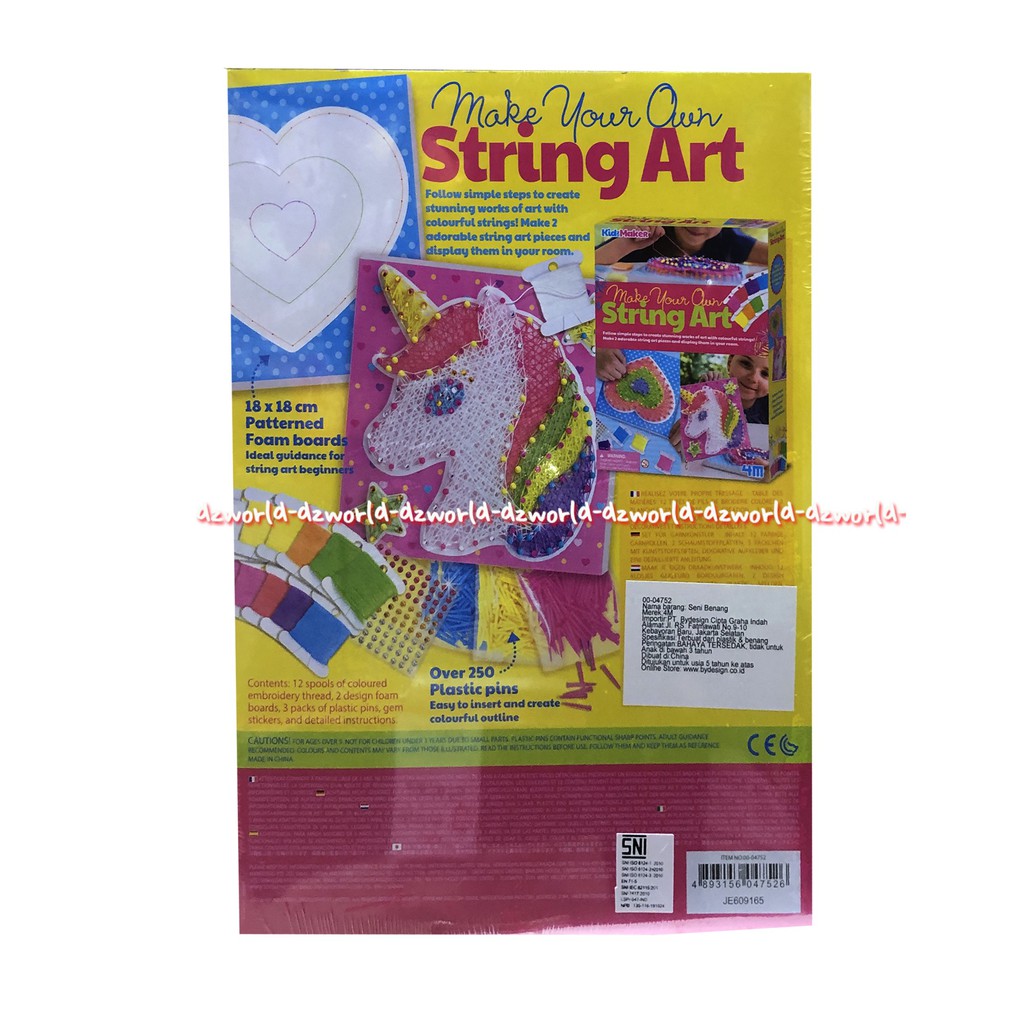 4M Make Your Own String Art Kidz Maker Mainan Kreasi Anak