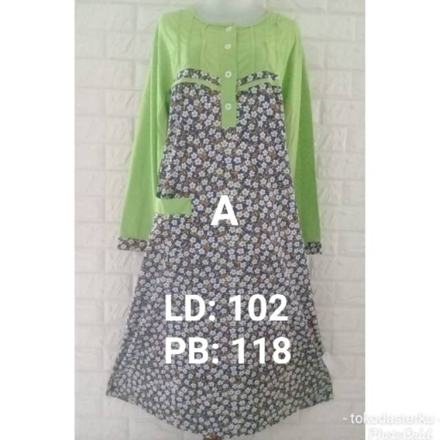 Daster Kaos Lengan Panjang Amro