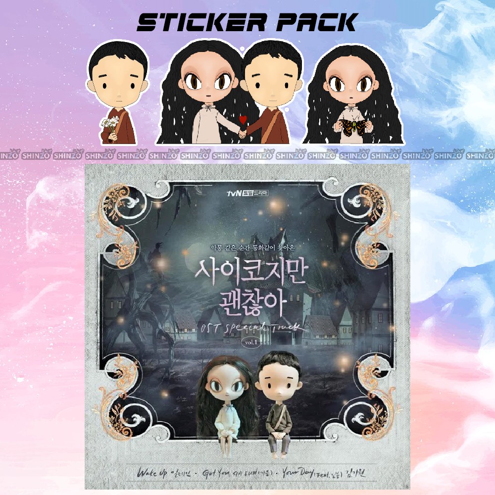 

STICKER PACK IT'S OKAY TO NOT BE OKAY - MERCHANDISE KIM SOO HYUN - AKSESORIS IT'S PSYCHO BUT IT'S OK