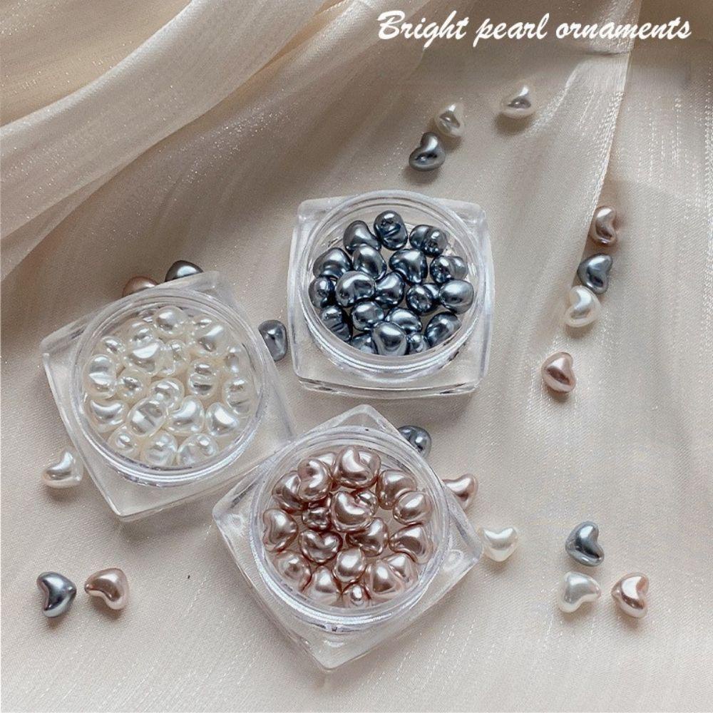 Mxbeauty Paku Charms Highlight Champagne Nail Beauty Love Hati Kuku Salon 3D Dekorasi Kuku