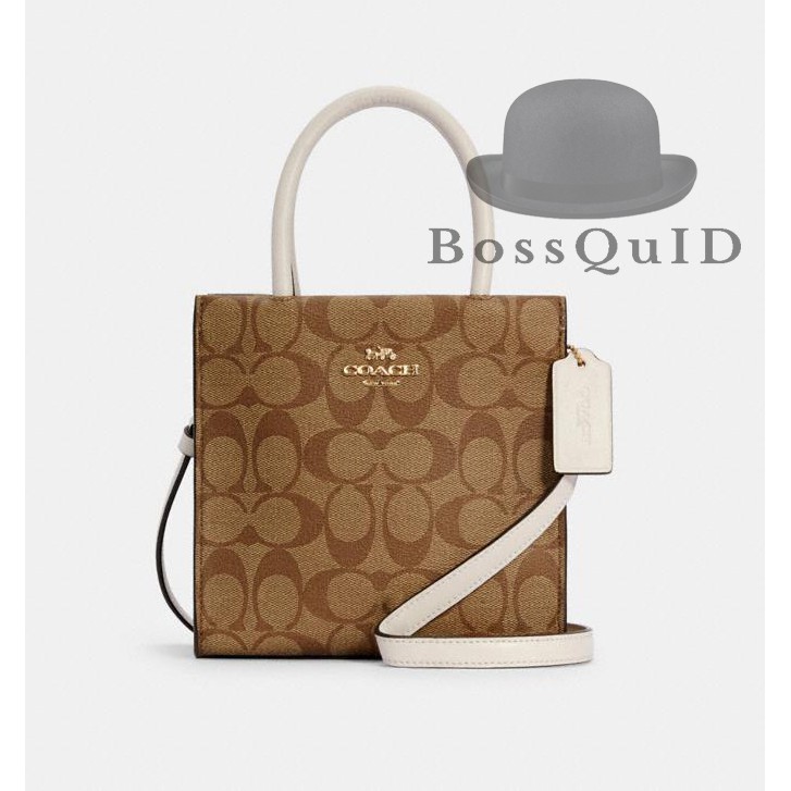 Coach Mini Cally Crossbody In Signature Canvas Khaki