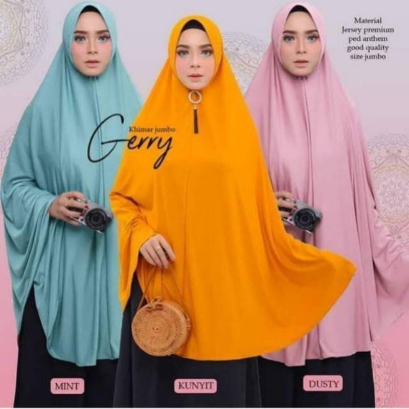Jilbab Jumbo syari XXXL Jersey Premium Harga murah Bergo super polos syar'i Khimar terlaris ENA