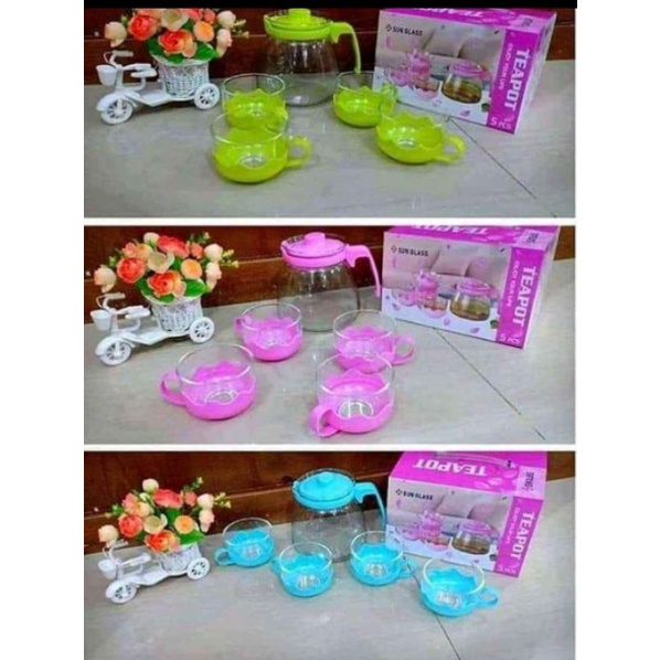 Teko Minum Kaca Mini estetik