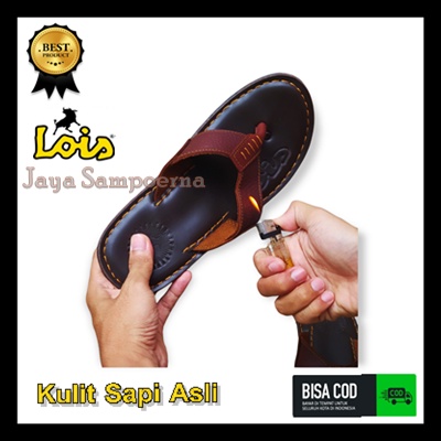 Sandal Jepit Kulit Pria Asli Sendal Kulit Lois Asli Sandal Pria Lois Kulit Asli Sapi Original 100%