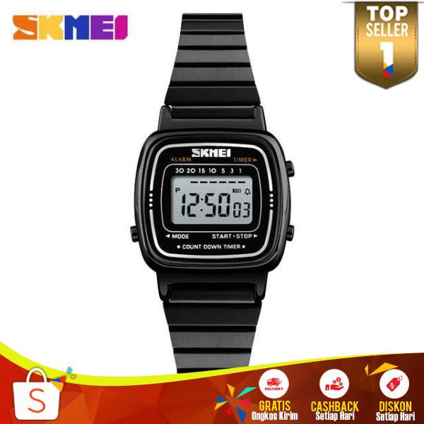 Jam Tangan Digital Wanita Skmei JT 121 Jam Tangan Cewek Cantik Waterproof Skemei Terbaru Anti Air