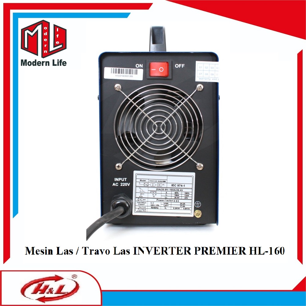 HL Mesin Las INVERTER PREMIER HL-160 / Travo Las INVERTER Premier 160A