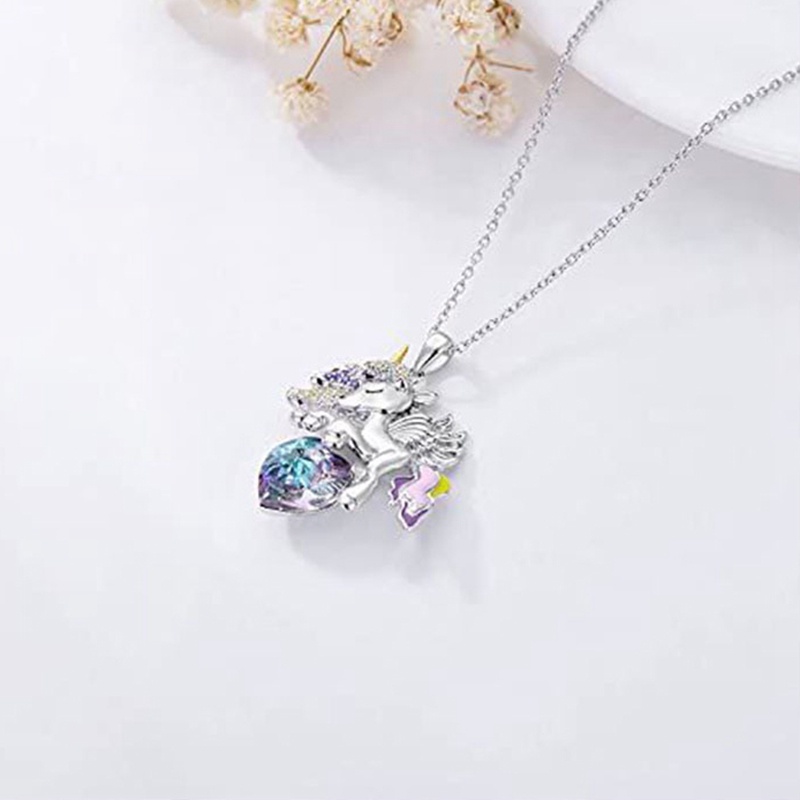 Kalung Liontin Unicorn / Malaikat Lucu Untuk Anak Perempuan / Wanita