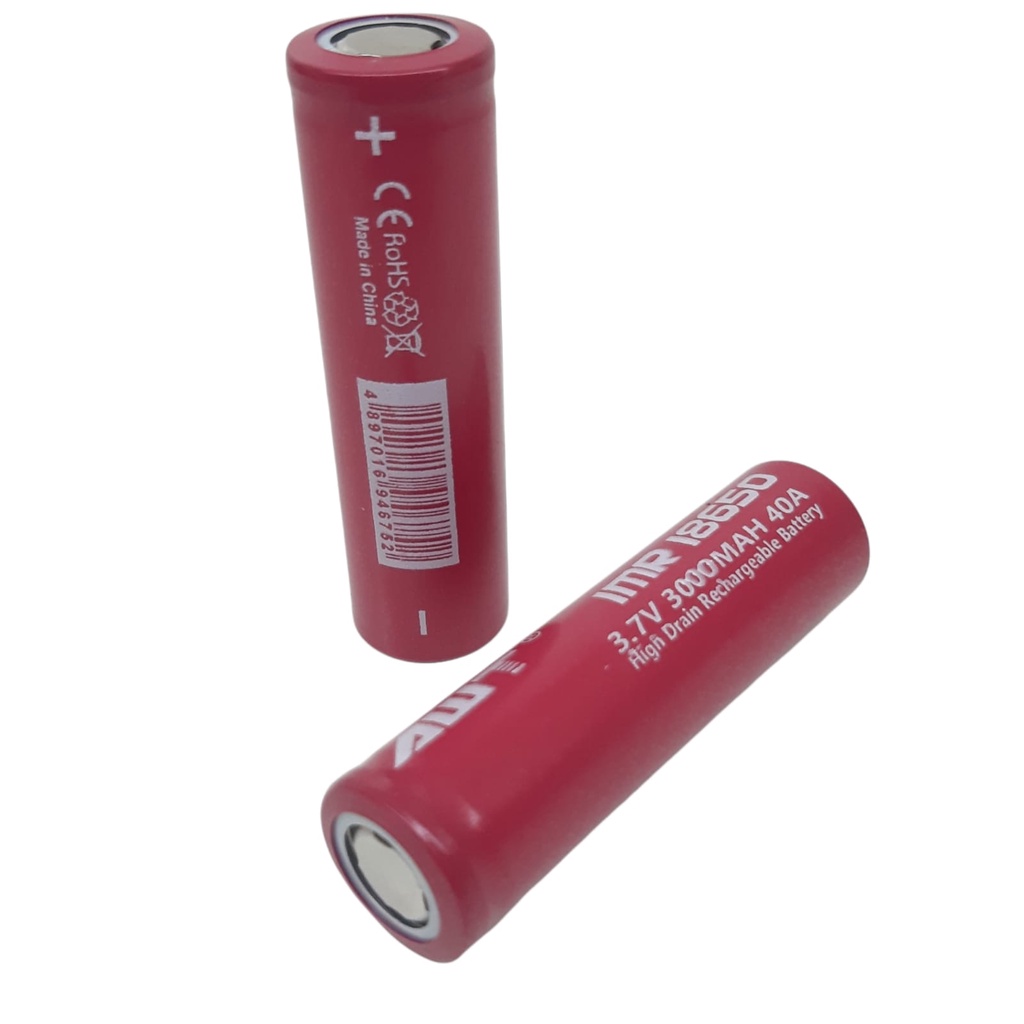 Elektronik dan peralatan elektronik kecil Batre/Baterai Cas Type IMR18650 LITHIUM 3.7volt - 3000mAh Isi 2pcs