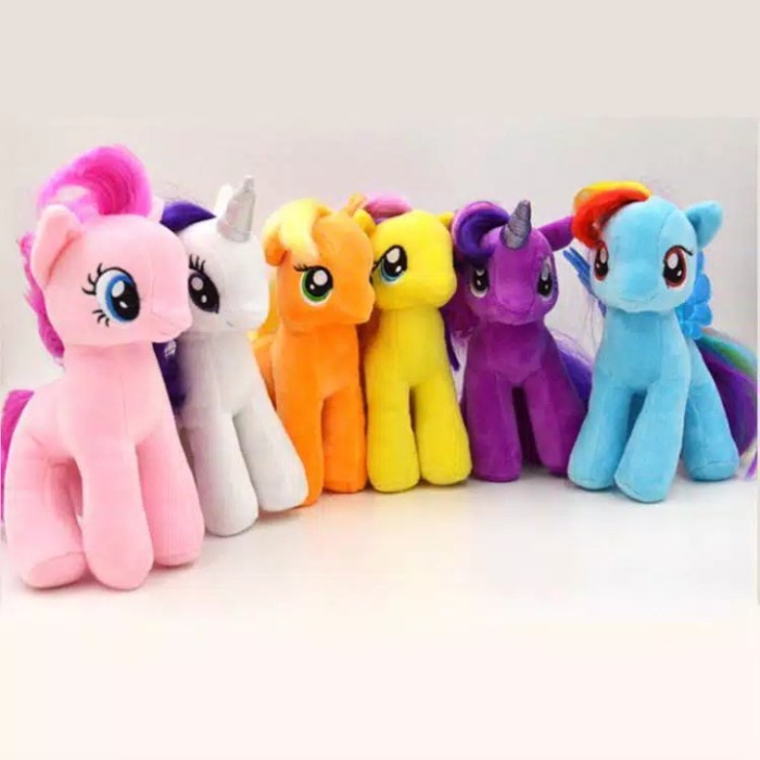 SNI BONEKA  LITLLE PONI 35 cm / KUDA PONI L untuk kado ulang tahun anak pacar teman laki perempuan pria wanita cowok cewek   gemes import ori premium original JUMBO BESAR MINI KECIL  everly.id everlyid gemoy lucu