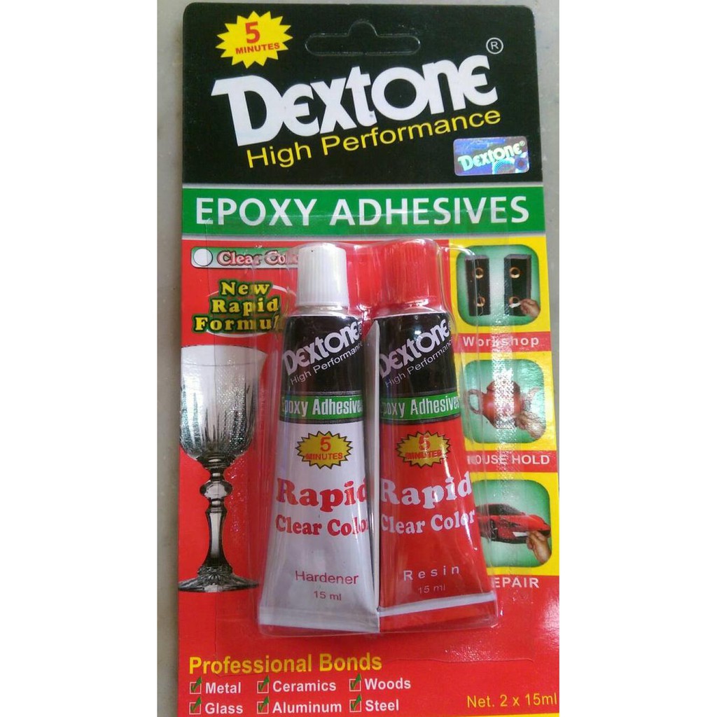 

DISKON 40% LEM DEXTONE RAPID EPOXY CLEAR / 5 M LEM PLASTIC STELL / SERBAGUNA Good Quality