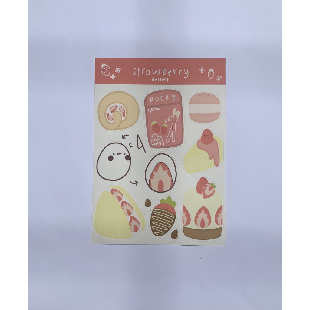 

Strawberry desserts sticker