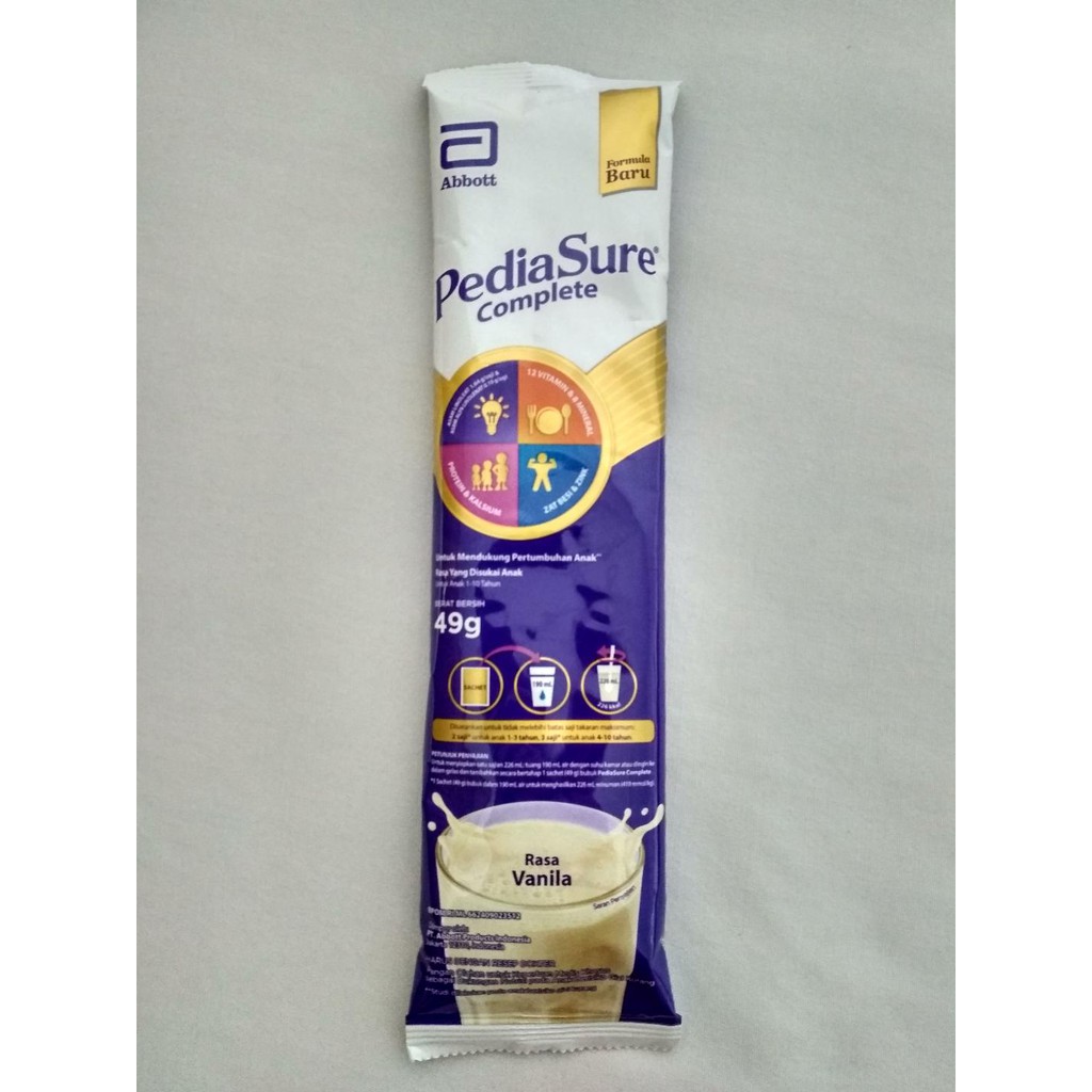 PediaSure Complete Sachet 49 gr | Shopee Indonesia