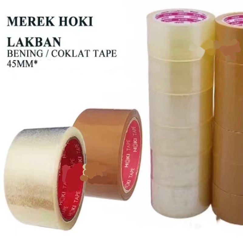 LAKBAN BENING 100YARD ISOLASI SELOTIP CLEAR TAPE 45MM