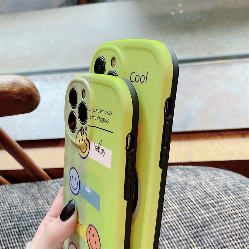 Case Motif Smiley Face Untuk iphone 12 13 11 Pro Max X Xs Max Xr Pam3