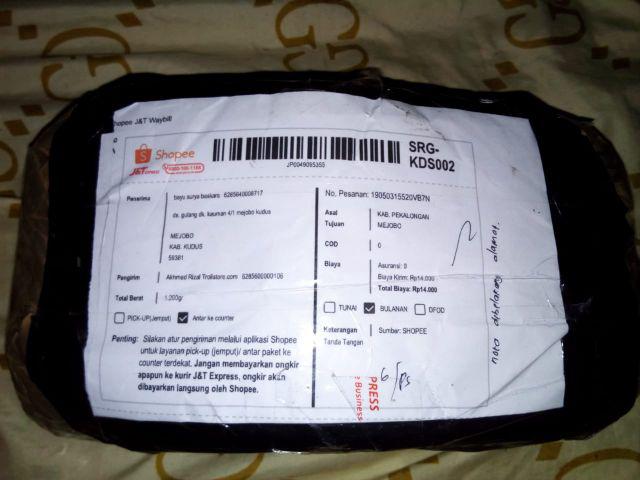 Trolistore Batik Kemeja Pria Motif Plat Biru Lengan Pendek Seragam Batik Grosir Batik Murah