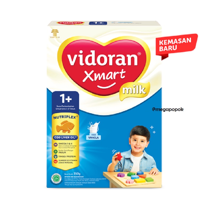 Vidoran Xmart 1+ Usia 1-3 Tahun Rasa Vanila/Madu 700gr/megapopok