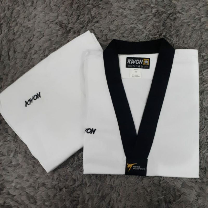 DOBOK KWON TAEKWONDO kerah hitam victory