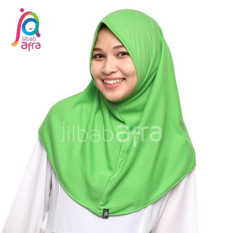 Jilbab Instan Nonpet Syifa Warna Hijau Daun Jilbab Afra