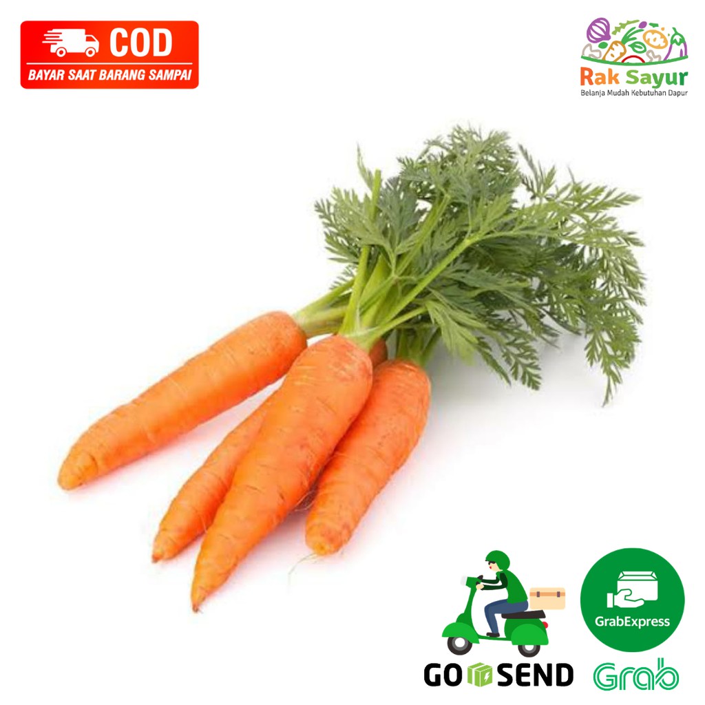 

Sayuran Segar Rak Sayur Padang Fresh Buah Wortel Mini Baby 500gr Jus