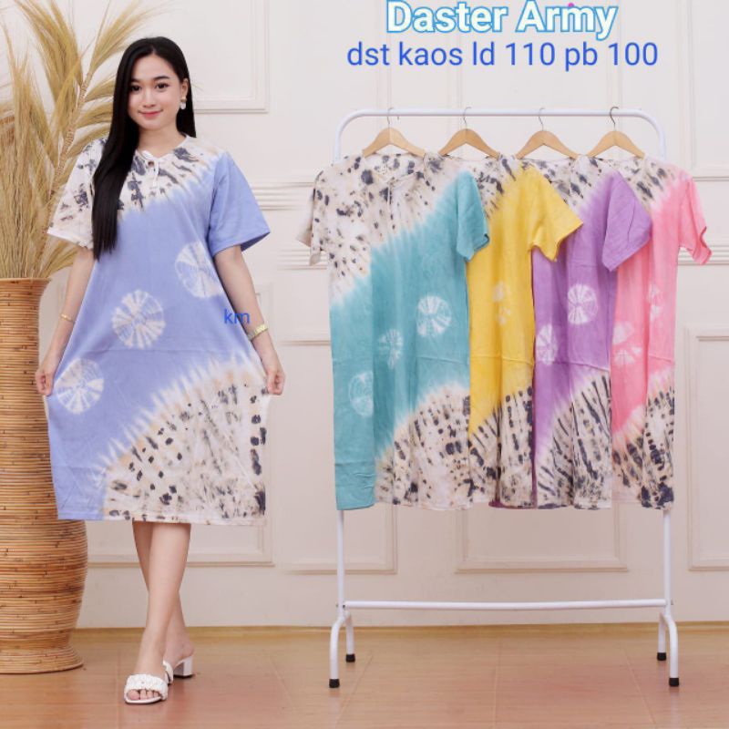 Daster Kaos Tiedye Model Tali Kekinian Non Busui Adem Terbaru