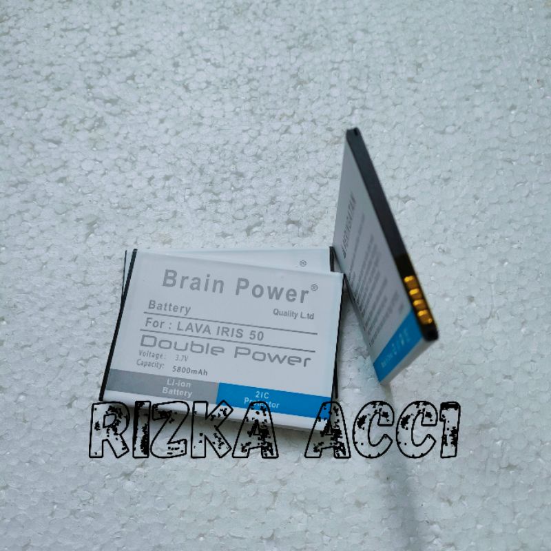 Baterai Batre Lava Iris 50 LBI12000025 Brain Power Battery Batrai Hp