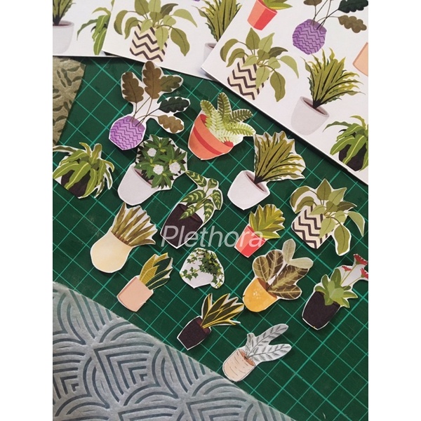

sticker houseplant garden sticker lucu sticker journal dan hiasan scrapbook notebook bujogram studygram sticker potted sticker vintage