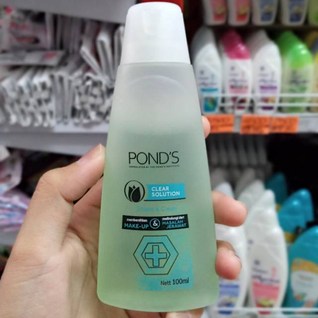 [GROSIR] Ponds clear solutions shake and clean 100ml
