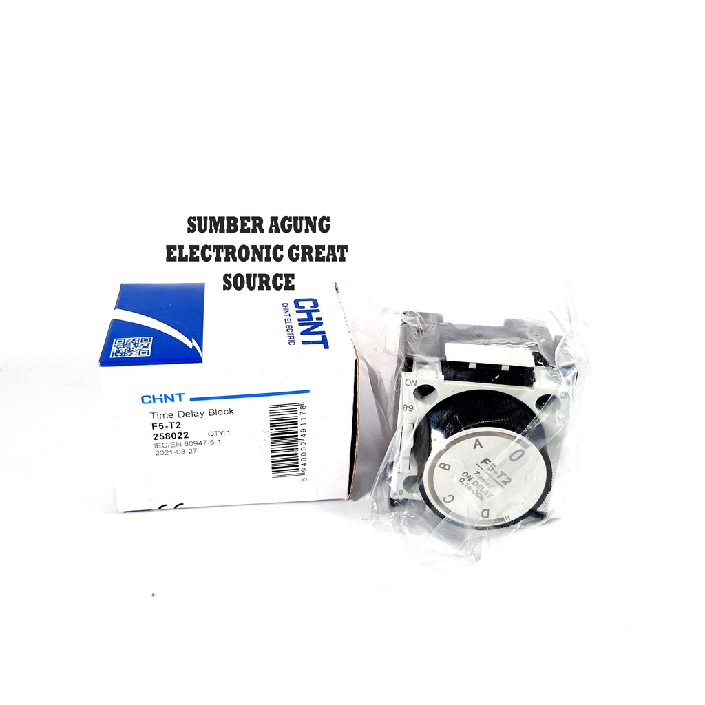 Time Delay Block CHNT F5T2 258022 Timer Dilay Untuk Panel Listrik
