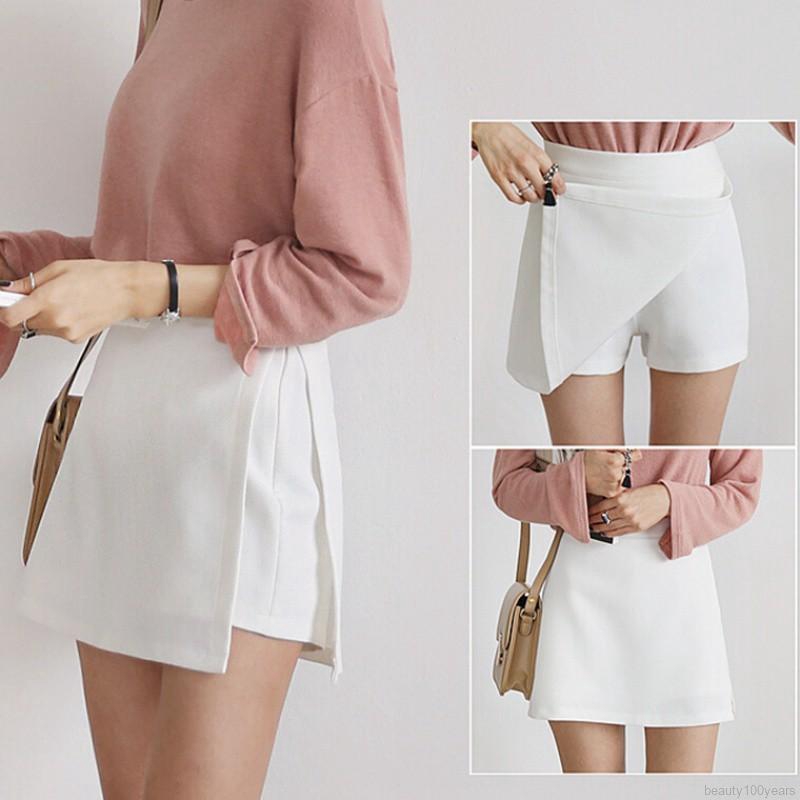 Rok Pendek Model High Waist A Line Gaya Korea untuk Wanita Rok Pendek Model High Waist A Line Gaya Korea untuk Wanita
