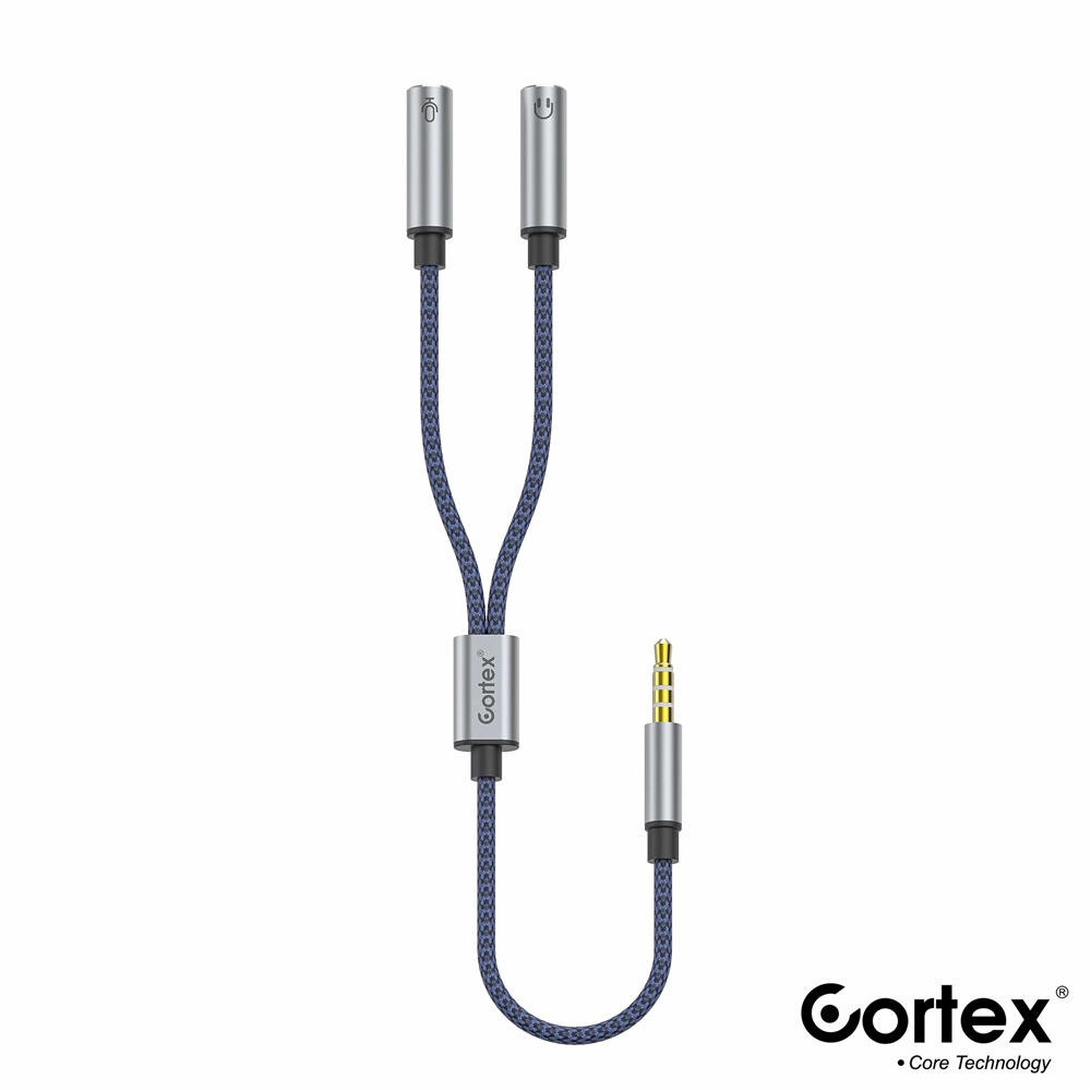 Cortex MH-222 Audio Splitter Jack 3.5mm male to dual female 2in1 Kabel Audio to Mic / Audio