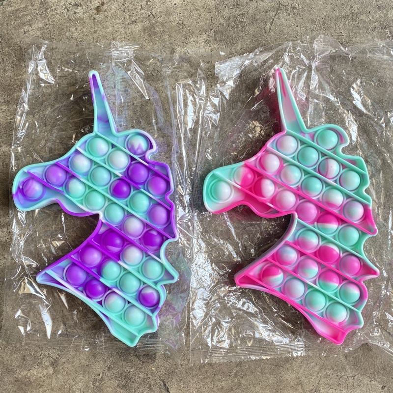 Pop It Fidget Toy Murah Rainbow Mainan Anak Penghilang Stress Tiktok-Unicorn GRADASI