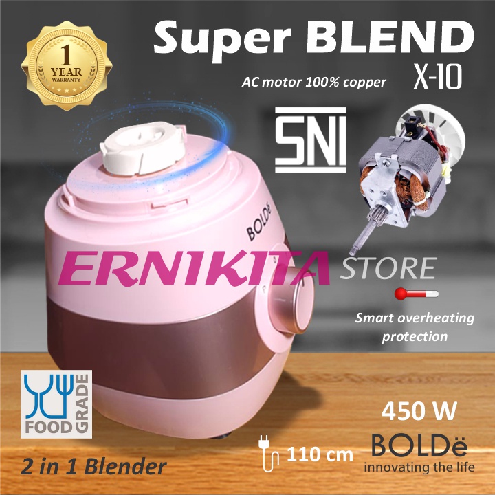 BOLDe SUPER BLEND X10 1,5 L - Blender dan Grinder Tritan Anti Pecah