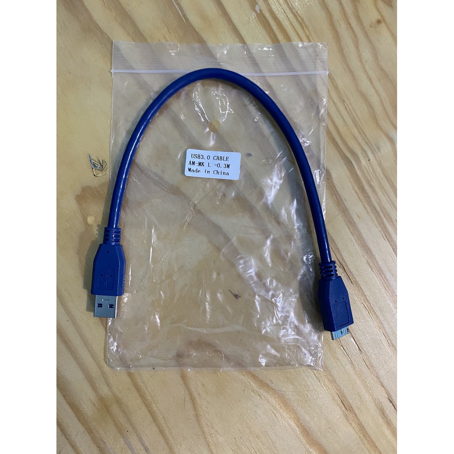 Kabel Data External Harddisk USB 3.0 High Quality - Cable Hardisk USB - Biru