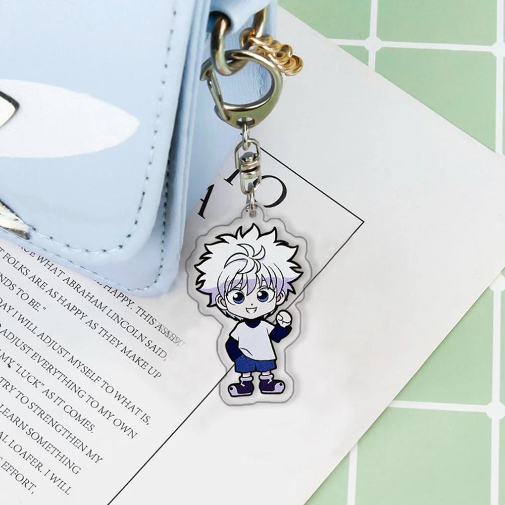 QUINTON Hunter x HUNTER Liontin Anime Dua Sisi Zoldyck Keyring