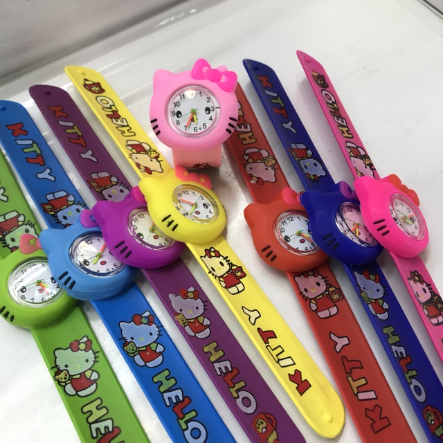 TERLARIS JAM TANGAN ANAK TK/SD KARAKTER HELLO KITTY CEPLOK