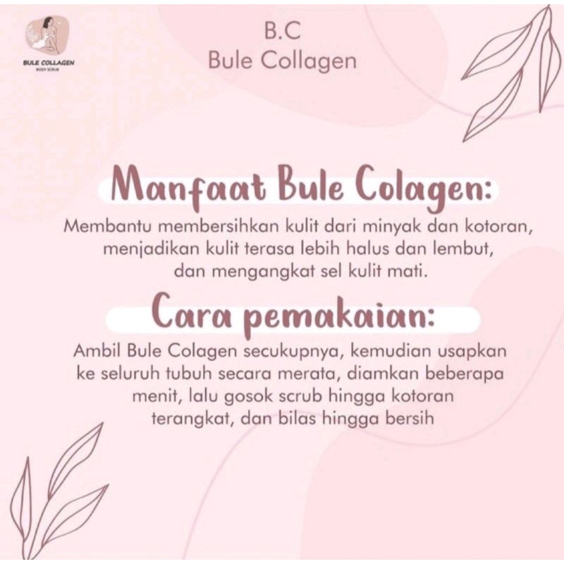 Body Scrub Bule Collagen PEMUTIH BADAN (BPOM)