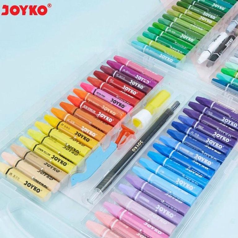 

Menarik Crayon Oil Pastel OP-72S Joyko 72 Warna Non Toxic 04