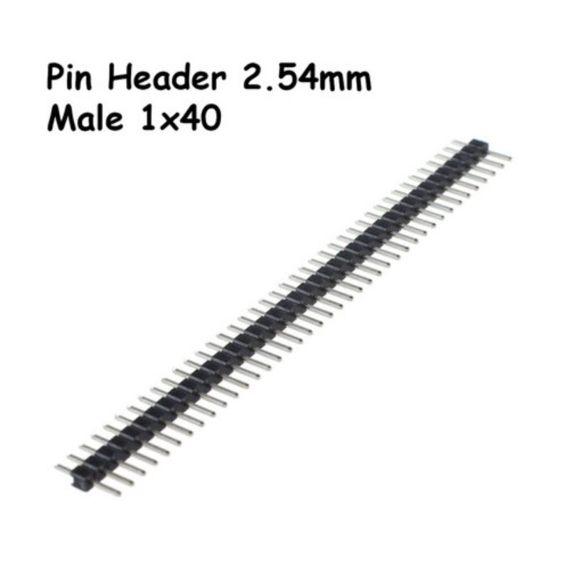 pin header male 1x40 40pin 40p 2.54mm single row strip pitch tulang ikan