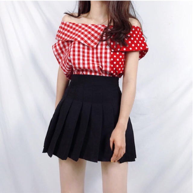 Big Size XL-XXXL Tennis Skirt Rok Mini Korea Pleated Skirt Rok Tenis Plus Size Besar