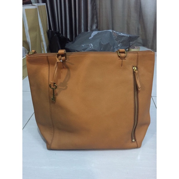 fossil tara shopper tan new