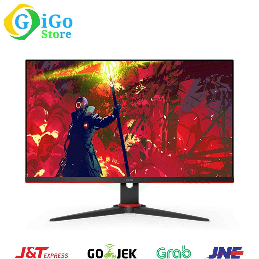 Monitor LED AOC 24G2E 24" Inch IPS Full HD VGA HDMI DP For Komputer PC