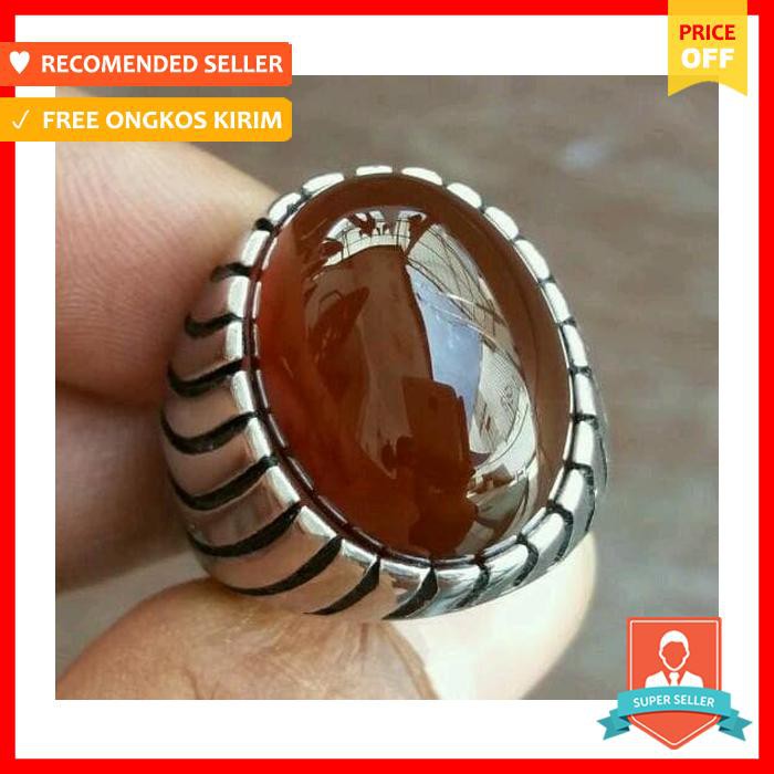 BATU CINCIN NATURAL YAMAN WULUNG COKLAT TUA ORIGINAL