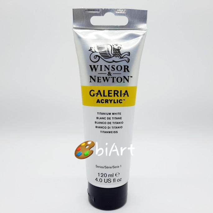 

Cat Akrilik Galeria Acrylic Colour 120 ml Titanium White Winsor & Newt