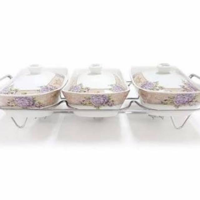 Vicenza Alat Saji Dengan Rak / Wadah Sayur / Prasmanan Vicenza - B751 BA751 Garansi Original